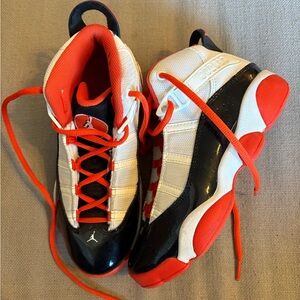 Nike Jordan 6 Rings White Black Sail Team Orange